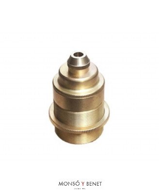 PORTALAMPARAS METALICO No. 12142 DORADO MATE