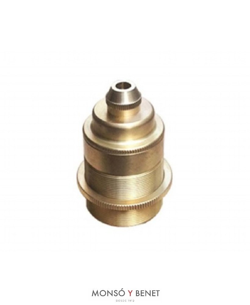 PORTALAMPARAS METALICO No. 12142 DORADO MATE