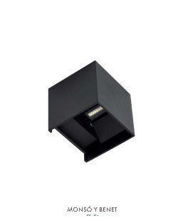 APLIQUE PARED LED AE-3985 NEGRO IP54