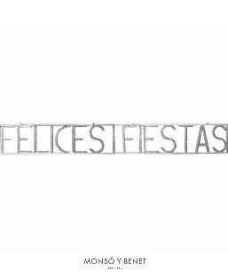LETRERO FELICES FIESTAS SLFELI