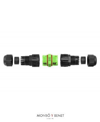 CONECTOR EMPALME IP68 CEM-2 TOMAS NEGRO