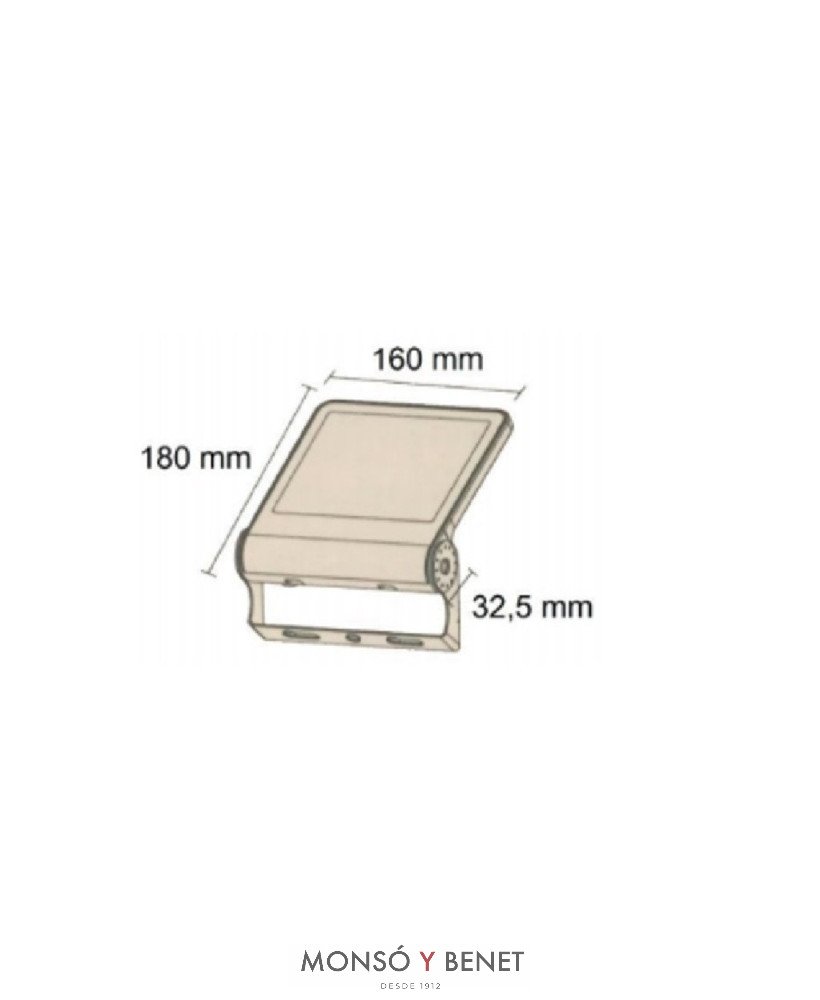 PROYECTOR LED SLIM-33 IP65 CALIDO 3000K
