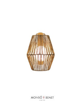 APLIQUE PARED FIBRA VEGETAL SISINE-25 COLGANTE