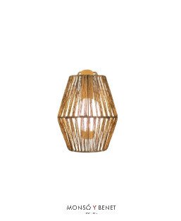 APLIQUE PARED FIBRA VEGETAL SISINE-25 COLGANTE