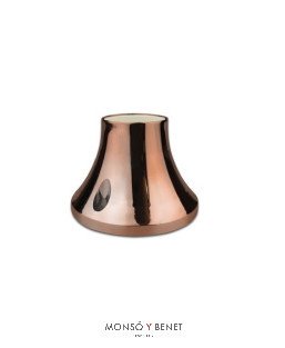 PORTALAMPARAS E-27 ZOCALO RECTO No. 1054-A COBRE BRILLO
