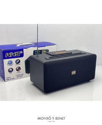 RADIO ALTAVOZ STEREO FM+USB+TF+AUX NS-5103