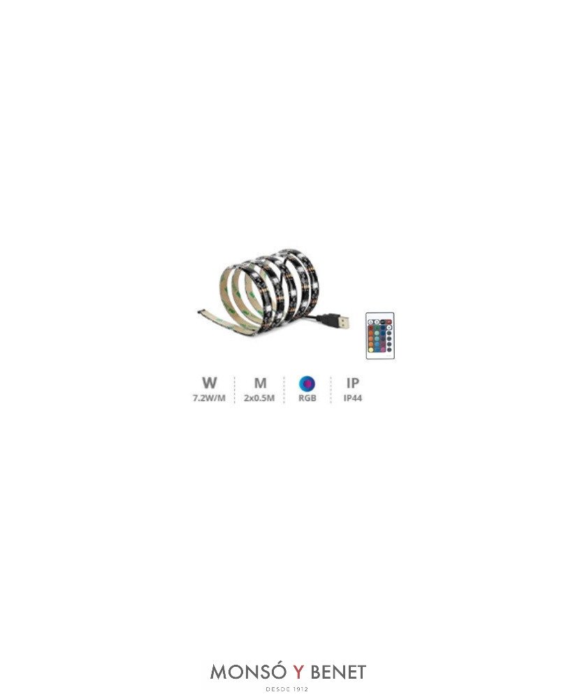 KIT MAHON USB 2x0,5M. KU-100 R RGB