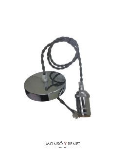 COLGANTE LAMPARAS DE TECHO LED ART CROMO