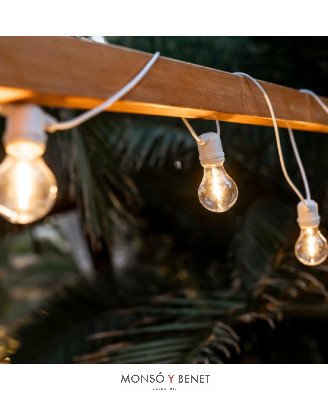 GUIRNALDA INTEMPERIE 10 LUCES BLANCO CALIDO ALLEGRA-N BLAN