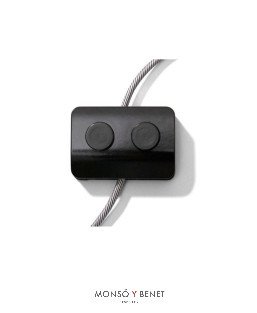 INTERRUPTOR DOBLE DE PIE No. 1254 NEGRO