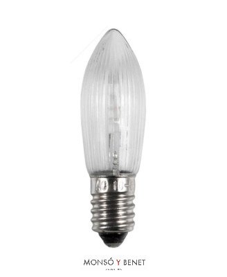 BOMBILLA LED CANDLEBRIDGE VELA RAYADA 3VRML 10-55V AC E10