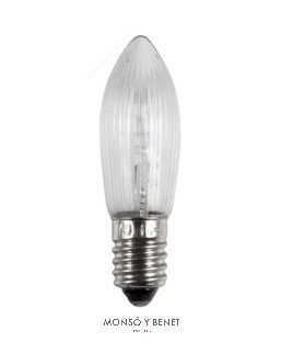 BOMBILLA LED CANDLEBRIDGE VELA RAYADA 3VRML 10-55V AC E10