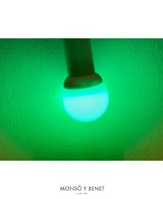 BOMBILLA LED ESFERICA 04ELMV VERDE E14
