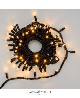 GUIRNALDA 100 LEDS CALIDOS ENLAZABLE IP44