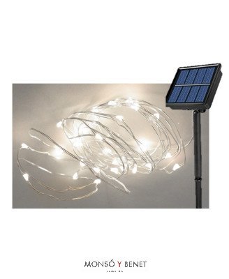 GUIRNALDA SOLAR 200 LEDS BLANCO FRIO A20059
