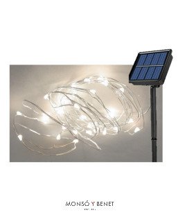 GUIRNALDA SOLAR 200 LEDS BLANCO FRIO A20059