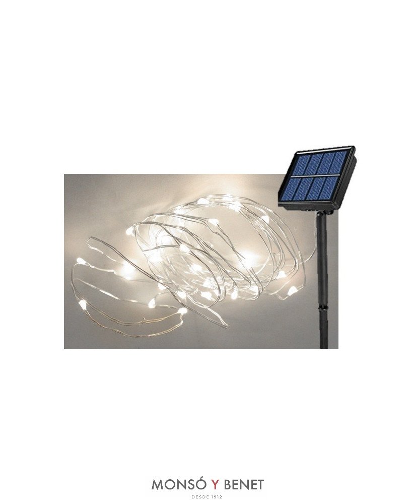 GUIRNALDA SOLAR 200 LEDS BLANCO FRIO A20059