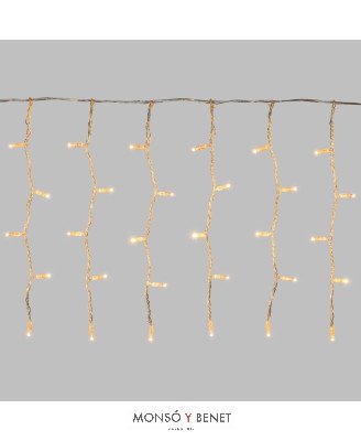 CORTINA 290 LEDS BLANCO CALIDO ENLAZABLE D29101
