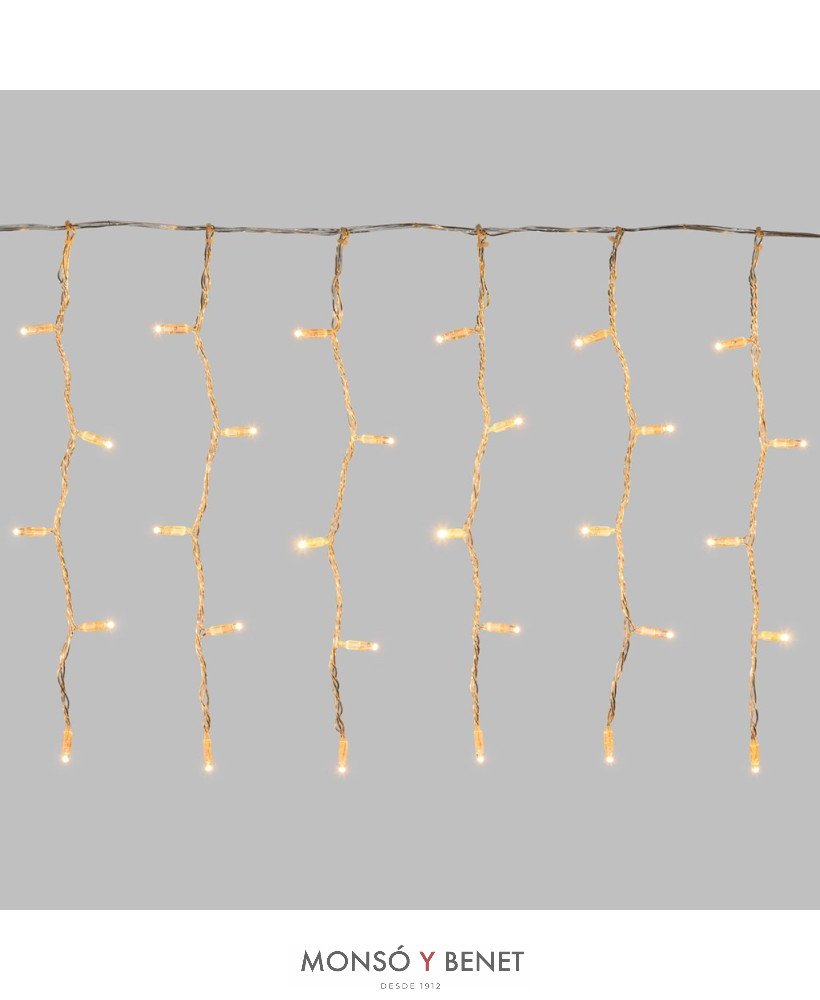 CORTINA 290 LEDS BLANCO CALIDO ENLAZABLE D29101