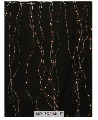 CORTINA 300 LEDS BLANCO CALIDO PROGRAMABLE A30109