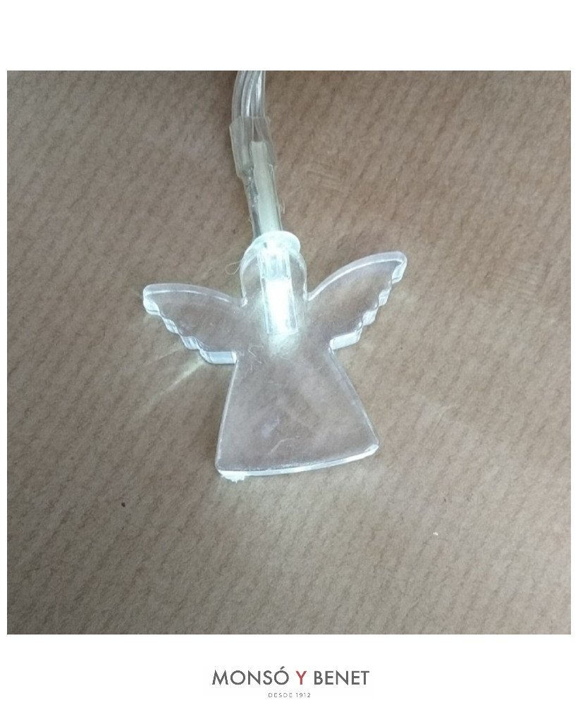 GUIR.15 ANGEL BL. LUCES LED A PILAS A0100A
