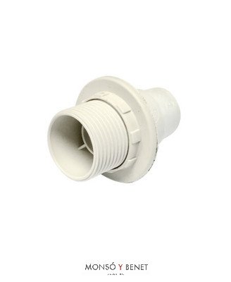 PORTALAMPARAS E-14 No. 4404 TORNILLO BLANCO