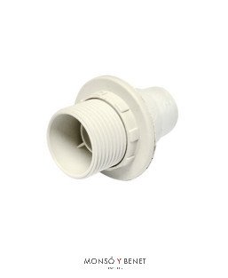 PORTALAMPARAS E-14 No. 4404 TORNILLO BLANCO
