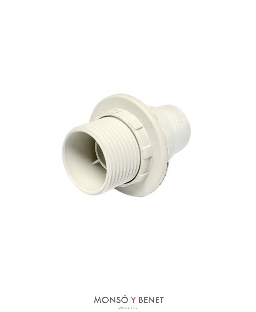 PORTALAMPARAS E-14 No. 4404 TORNILLO BLANCO
