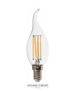 BOM. LED VELA PUNTA SOPLADA 04VPC22 E14 2000K-2500K