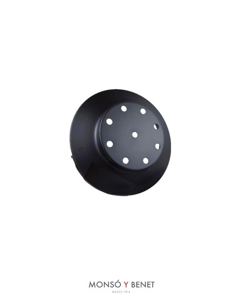 BASE SOPORTE TECHO 200MM. 9 SALIDAS B-690 NEGRO