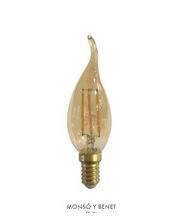 BOMBILLA LED VELA PUNTA SOPLADA 04VPAM E14 2200K