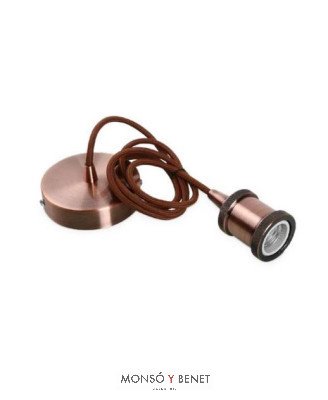 COLGANTE LAMPARAS DE TECHO LED ART COBRE