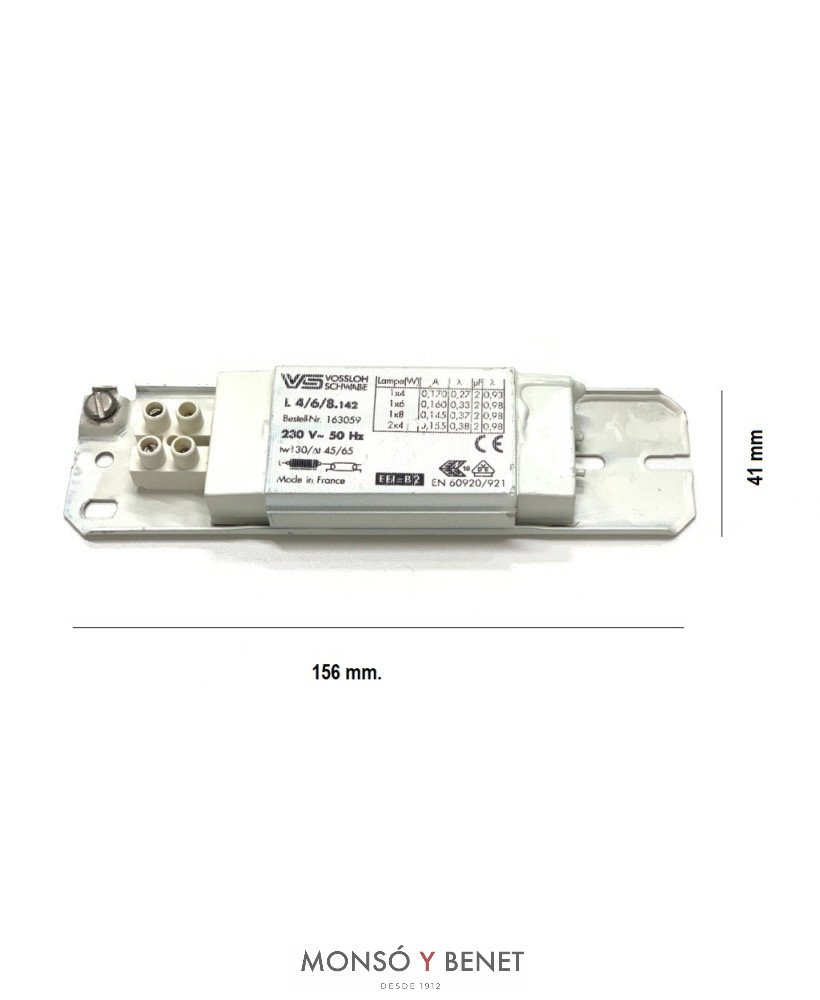 REACTANCIA L 4-6-8.142 41x18 4a8W