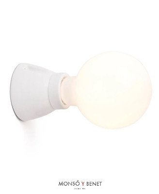 APLIQUE PORTALÁMPARAS CERAMICO 62301 BLANCO