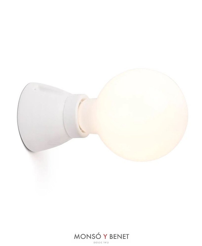 APLIQUE PORTALÁMPARAS CERAMICO 62301 BLANCO