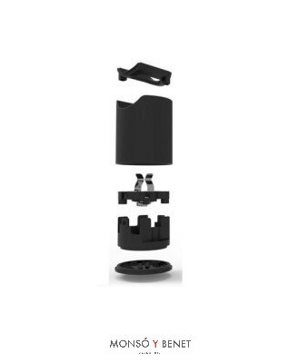PORTALAMPARAS LINESTRA 1 CASQUILLO PLS14DPN NEGRO
