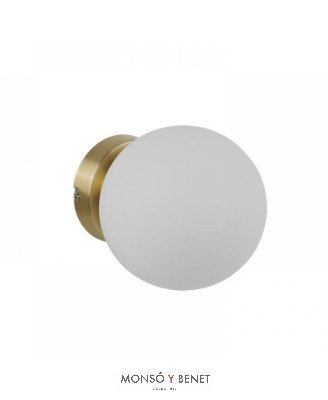 APLIQUE BOLA 15CM RONDA D DORADO MATE
