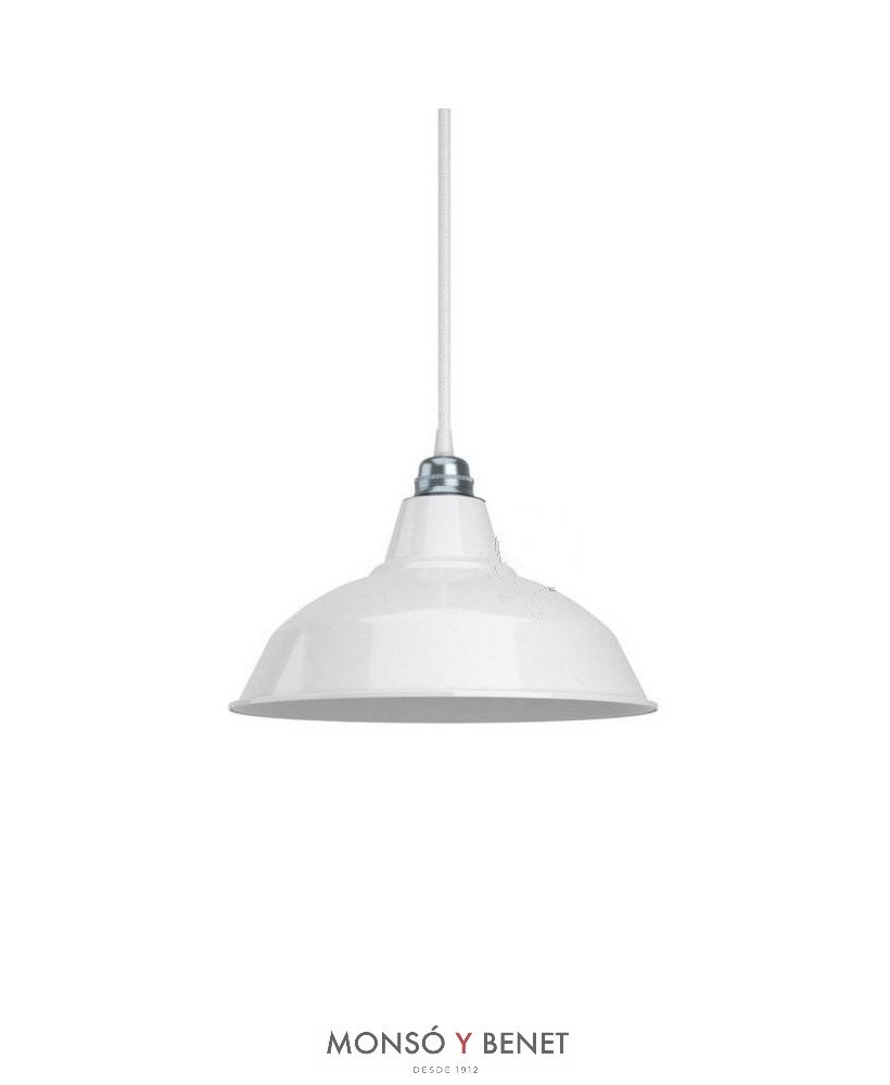 PANTALLA METAL BISTROT-30 BLANCA