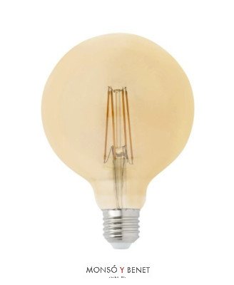 BOMBILLA LED GLOBO AMBAR 120 45G1AM E27 2200K