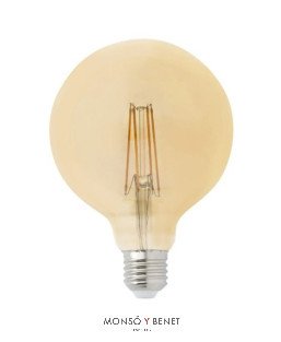 BOMBILLA LED GLOBO AMBAR 120 45G1AM E27 2200K