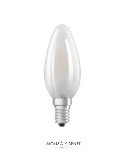 BOMBILLA LED VELA CÁLIDA MATE 02VMM2 E14 2700K