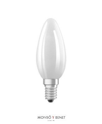 BOMBILLA LED VELA CÁLIDA MATE REGULABLE 06VDMM2 E14 2700K