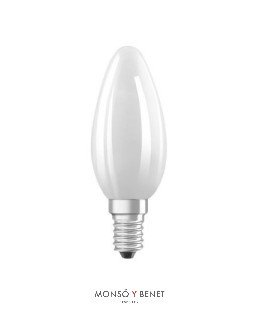 BOMBILLA LED VELA CÁLIDA MATE REGULABLE 06VDMM2 E14 2700K