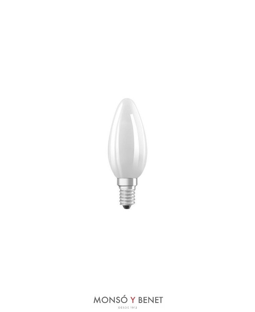 BOMBILLA LED VELA CÁLIDA MATE REGULABLE 06VDMM2 E14 2700K