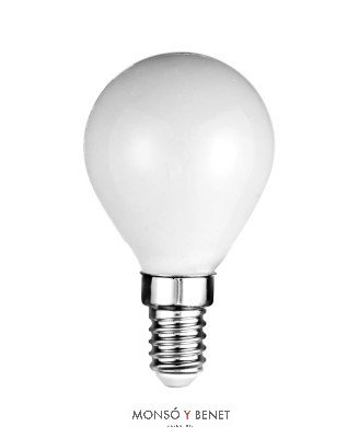 BOMBILLA LED ESFERICA OPAL 05EMM4 E14 4200K