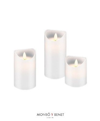 KIT 3 VELAS LLAMA OSCILANTE RGB VL-4349