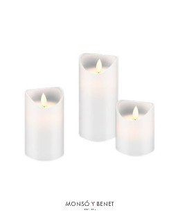 KIT 3 VELAS LLAMA OSCILANTE RGB VL-4349