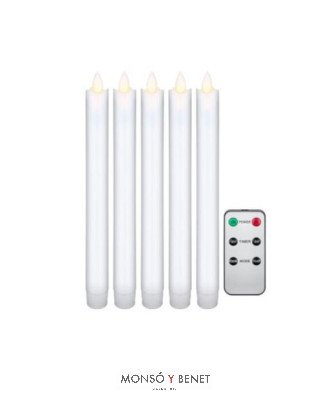 KIT 5 VELAS CERA LLAMA OSCILANTE VL-4987