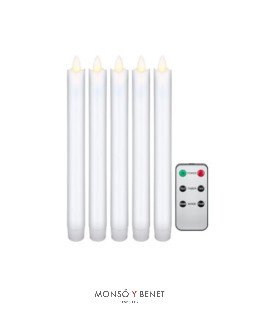 KIT 5 VELAS CERA LLAMA OSCILANTE VL-4987