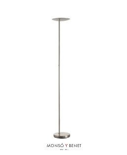 LAMPARA PIE LED DAPHNE CROMO MATE